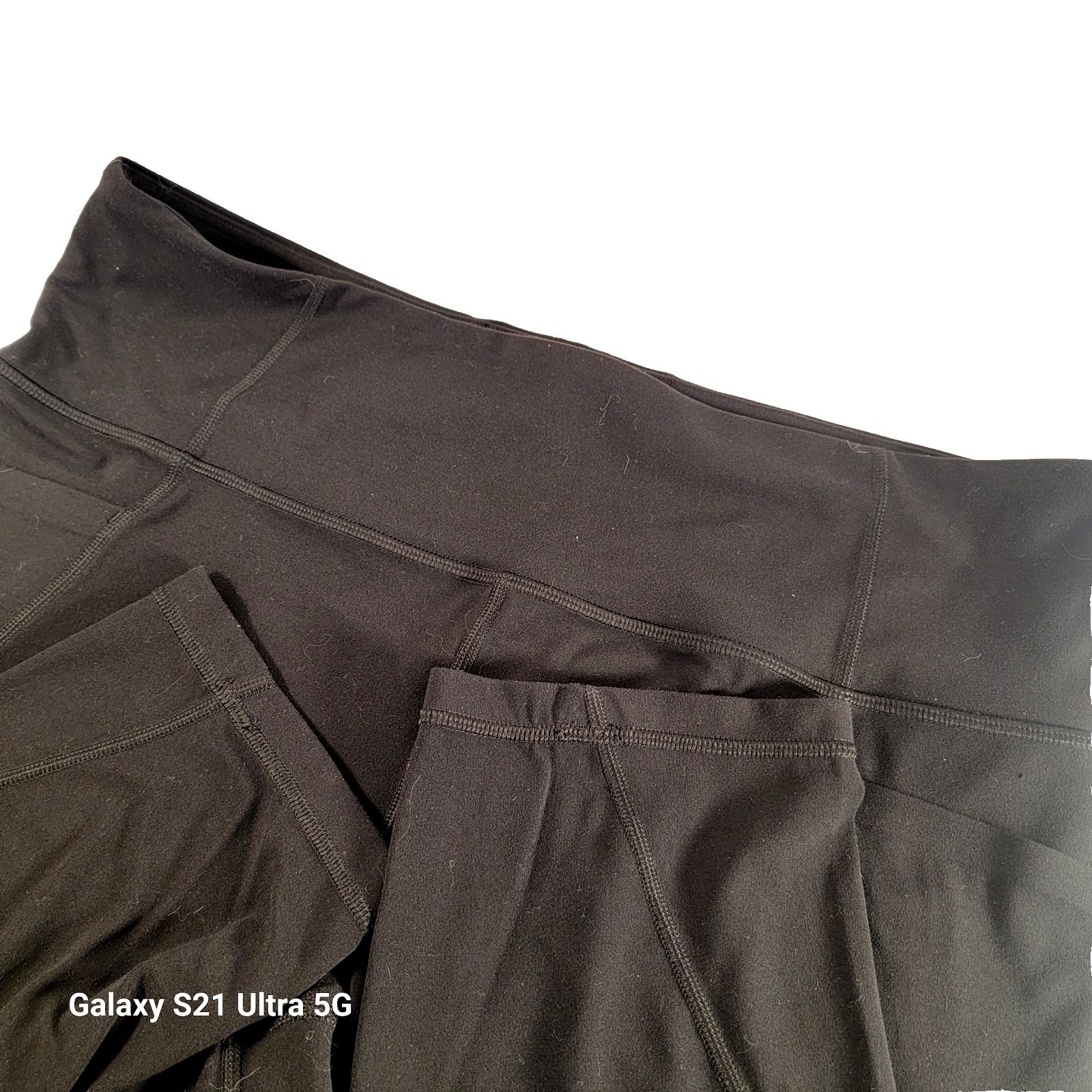 Athleta Black Xl Slip On Crop Leggings Pants Pockets